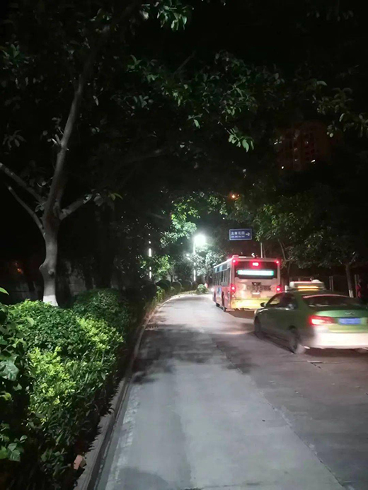 盞盞路燈照夜路 城市“創(chuàng)文”添光彩