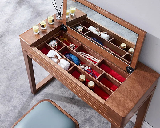 顏值高又實用的梳妝臺，堪稱臥室收納神器!